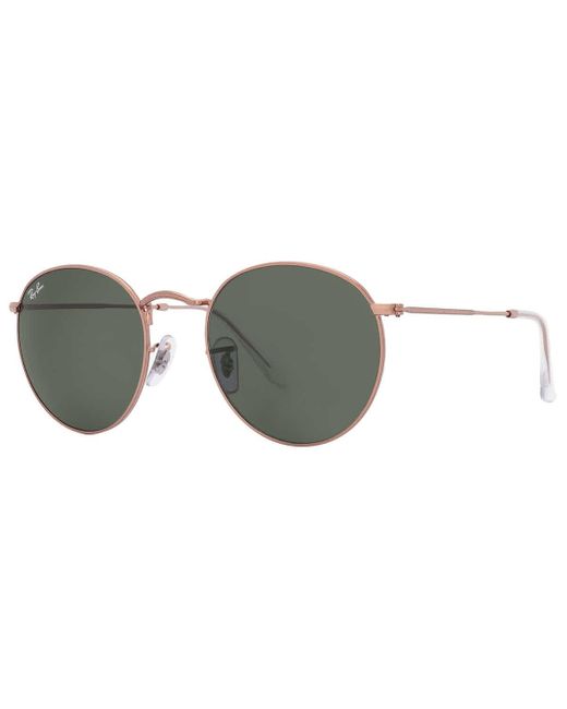 Ray-Ban Round Metal Green Sunglasses Rb3447 920231 53