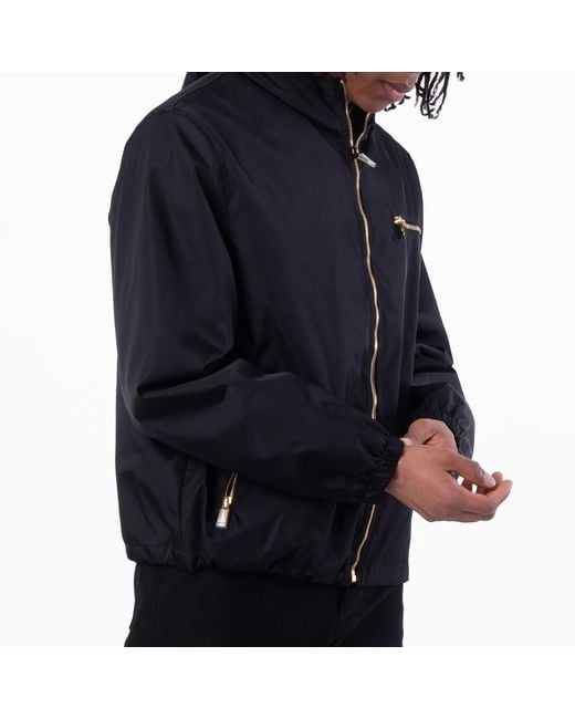 Versace Black Nylon Windbreaker Jacket, Brand Size 50 Us for men