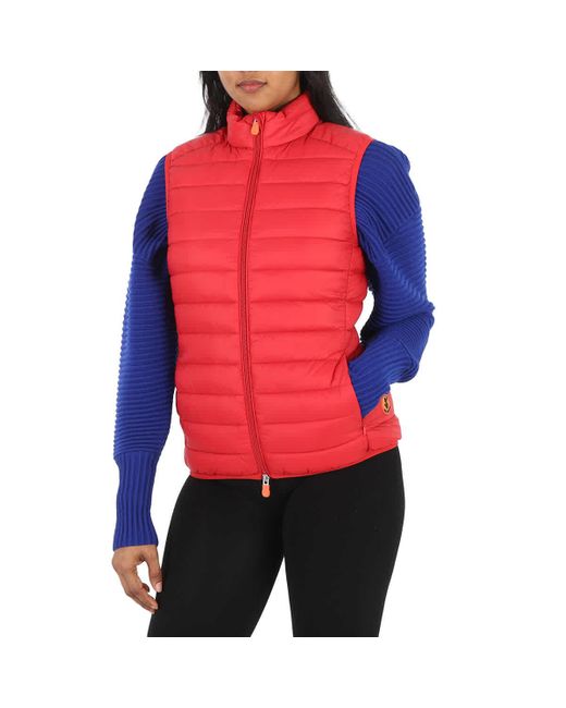 Save The Duck Red Puffer Gilet Vest