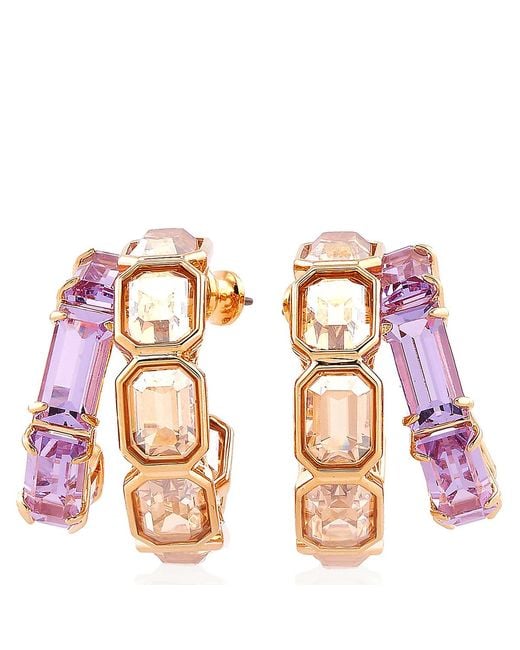 Swarovski Metallic Millenia Multicolored Hoop Earrings