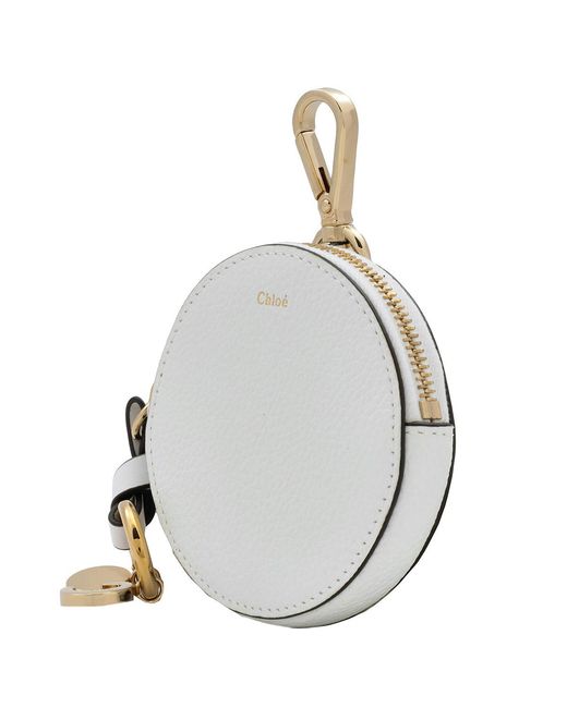 Chloé Metallic Crystal Alphabet Coin Purse