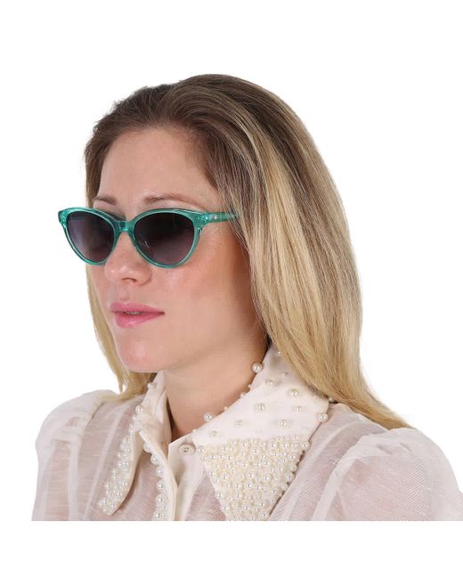 Kate Spade Gray Grey Shaded Cat Eye Sunglasses Adeline/g/s 0zi9/9o 55