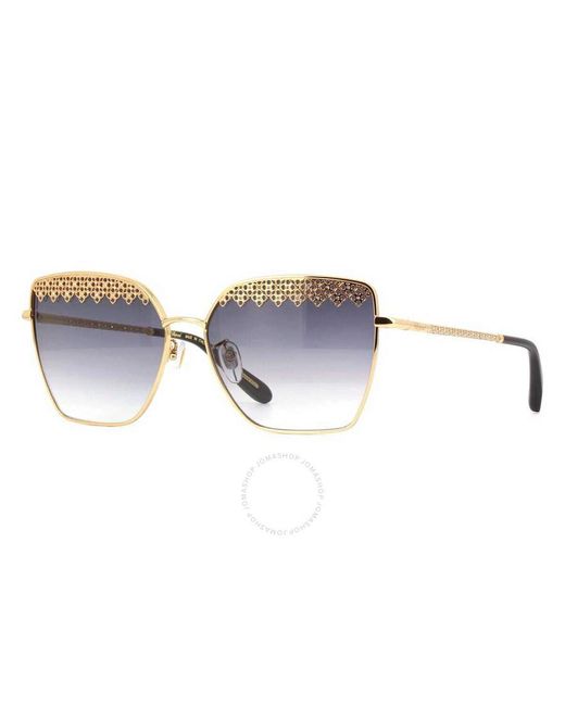 Chopard Metallic Grey Gradient Butterfly Sunglasses Schf76s 0300 59