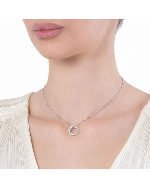 Swarovski Metallic Matrix Pendant Rhodium Shiny