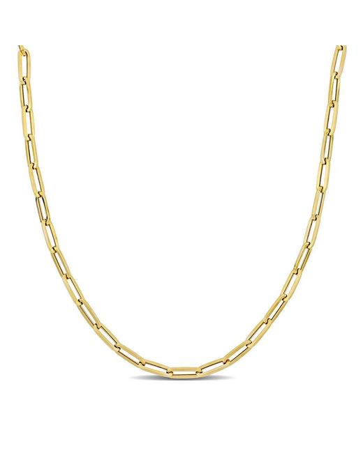 Amour Metallic 4 Mm Oval Link Necklace