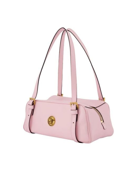 Versace Pink Lambskin Shoulder Bag