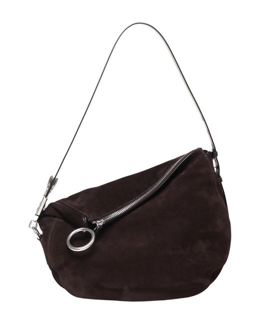 Burberry Black Medium Knight Calf Suede Bag