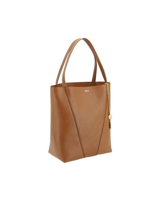 Chloé Brown Chlo Spin Shoulder Bag