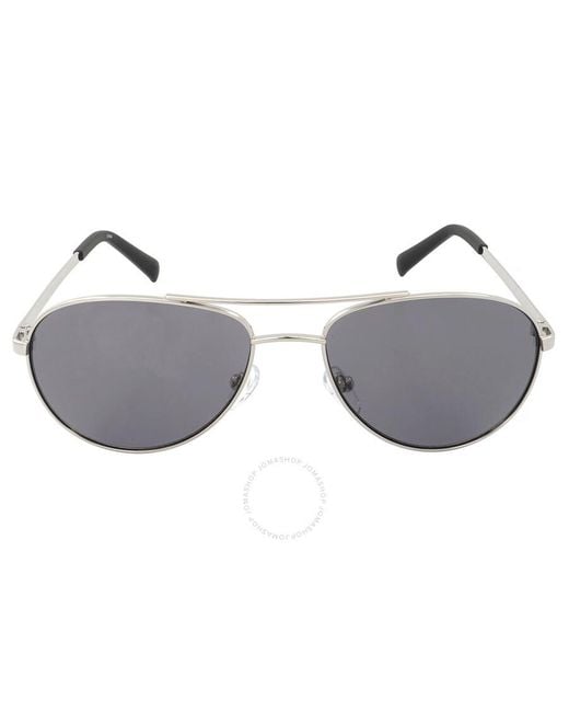 Calvin Klein Gray Pilot Sunglasses Ckr165s 045 55