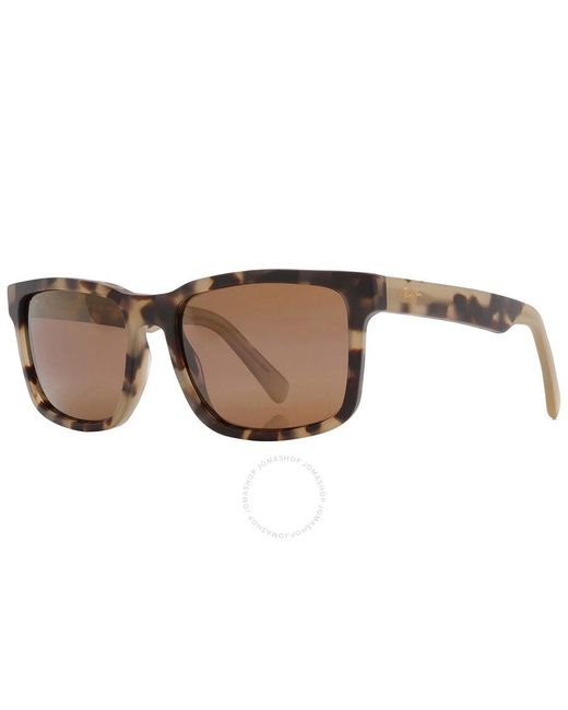Maui Jim Brown Stone Shack Hcl Bronze Square Sunglasses H862-10 55