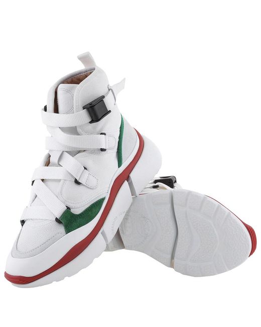Chloé Green Sonnie High-Top Sneakers, Brand Size 39 Us