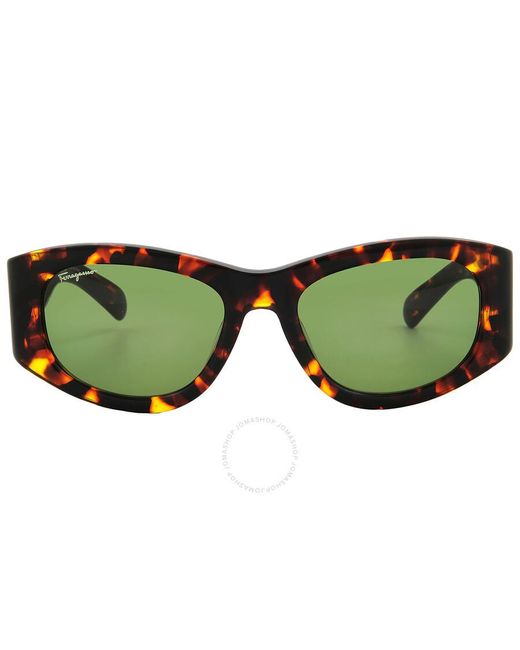 Ferragamo Green Navigator Sunglasses Sf1082s 219 53