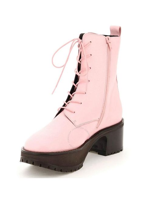 By Far Pink Peony Cobain Ankle Boots