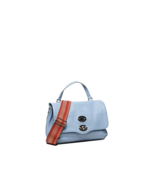 Zanellato Blue Medium Leather Postina Bag