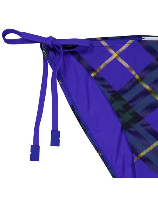 Burberry Blue Check Print Bikini Briefs