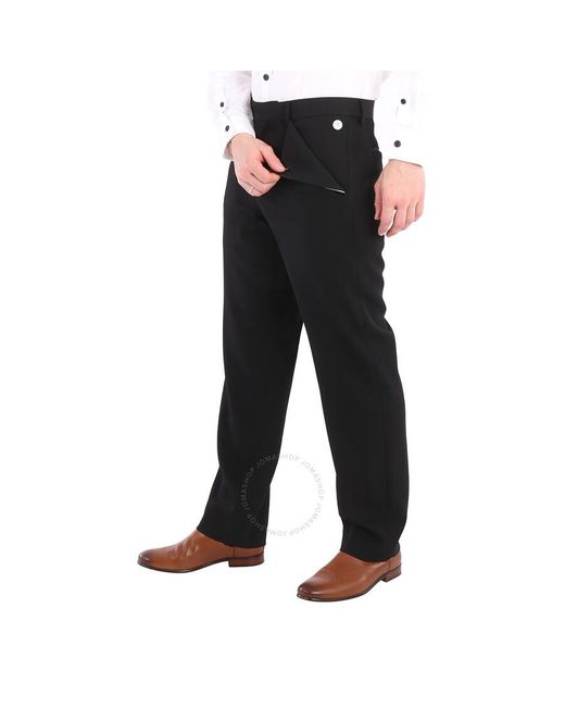 Burberry Black Straight-leg Tailored Trousers for men