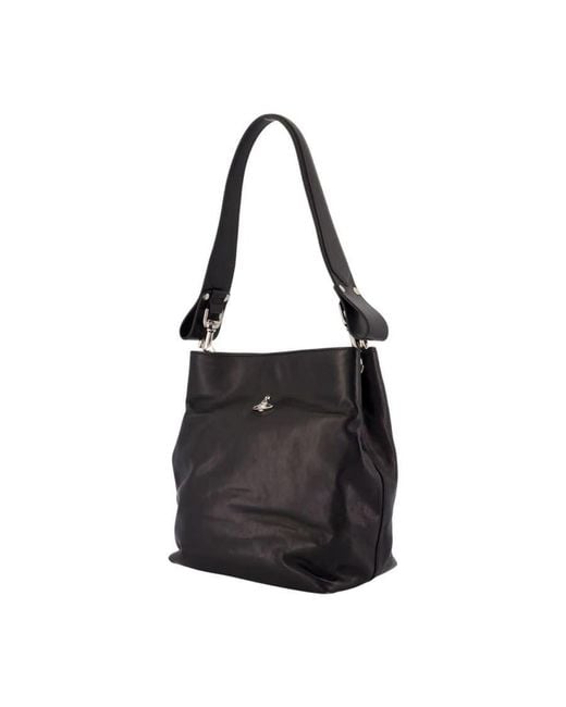 Vivienne Westwood Black Lottie Shoulder Bag