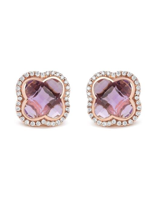 Haus of Brilliance Pink 18k Re Gold 3/8 Cttw Diamond