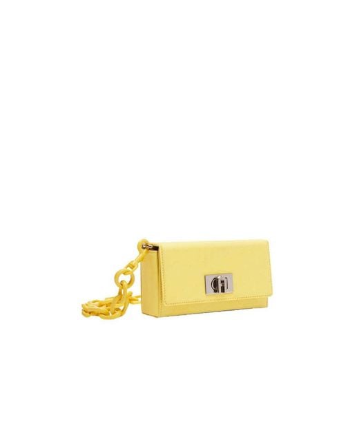 Furla Yellow Bloombag Mini Shoulder Bag for men
