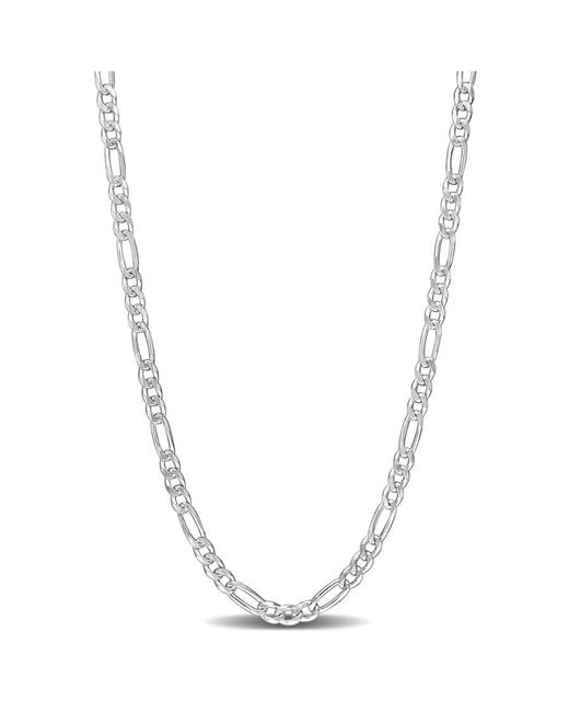 Amour Metallic 3.8Mm Figaro Chain Necklace