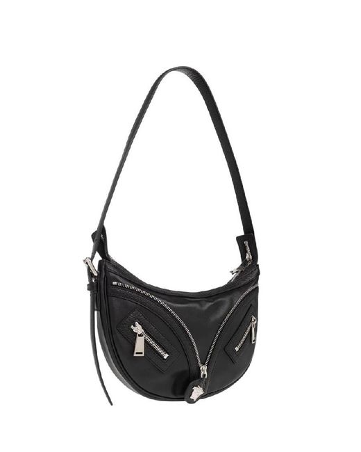 Versace Black Small Repeat La Medusa Hobo Bag for men
