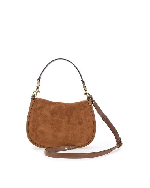 Etro Brown Suede Shoulder Bag