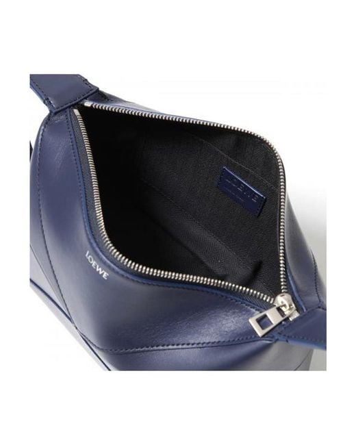 Loewe Blue Puzzle Fold Wash Bag for men
