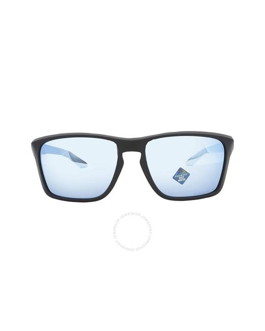 Oakley Blue Sylas Prizm Deep Water Polarized Rectangular Sunglasses Oo9448 944827 60 for men