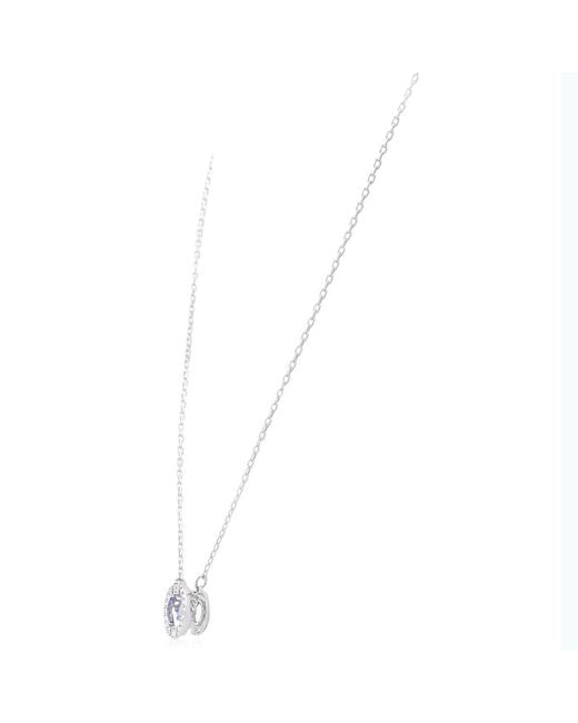 Swarovski Metallic Rhodium Plated Sparkling Dance Earring And Necklace Set