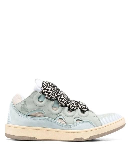 Lanvin Blue Curb Low-Top Chunky Sneakers, Brand Size 43 Us for men