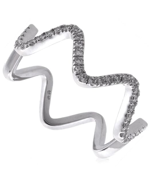 Diamanti Per Tutti Metallic Stardust Diamond Embellished Ring for men