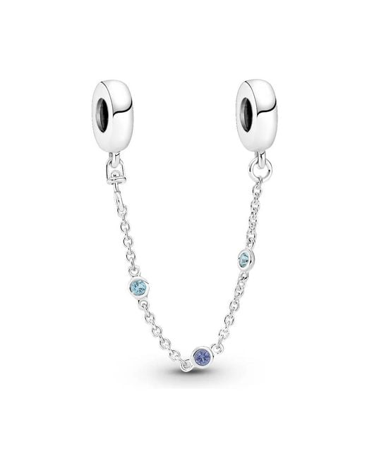 Pandora Metallic Triple Stone Safety Chain