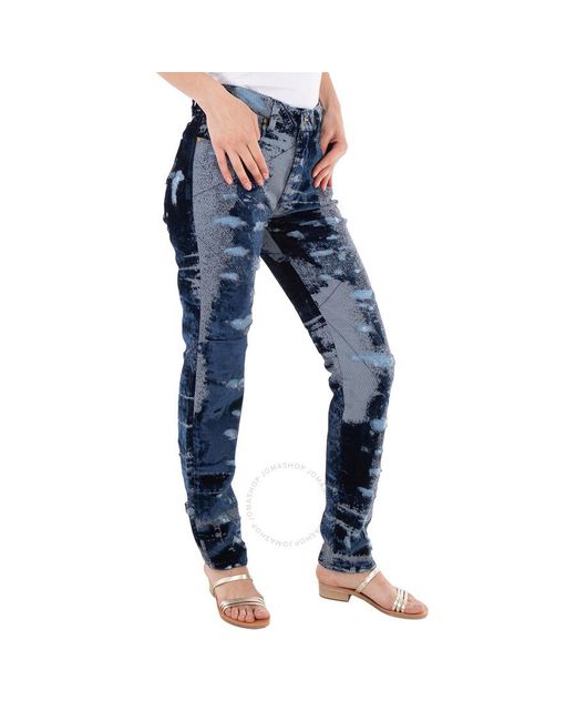 Roberto Cavalli Blue Distressed Jeans