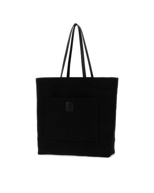 The Row Canvas Tori Shopping Bag Blackblackans Borse A Tracolla for men
