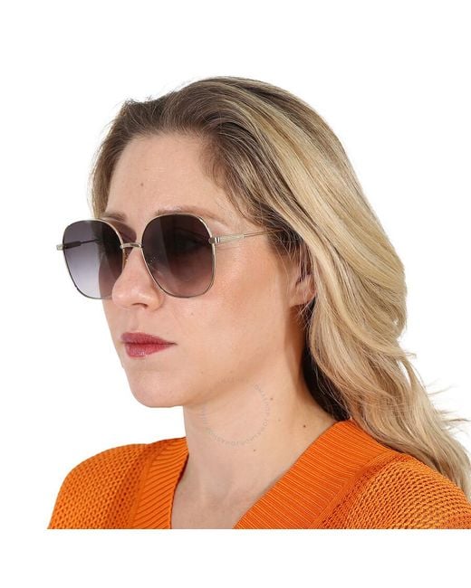 Chloé Multicolor Grey Gradient Square Sunglasses