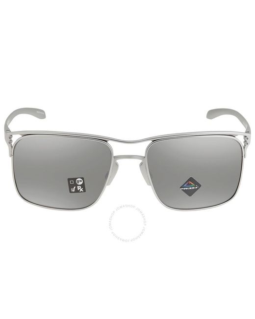 Oakley Gray Holbrook Ti Prizm Titanium Sunglasses Oo6048 604801 57 for men