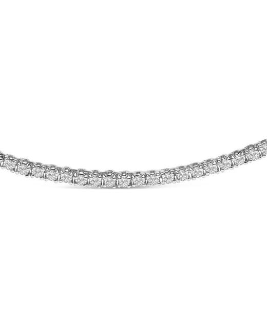 Haus of Brilliance Metallic 14K 3.0 Cttw Diamond Tennis Necklace for men