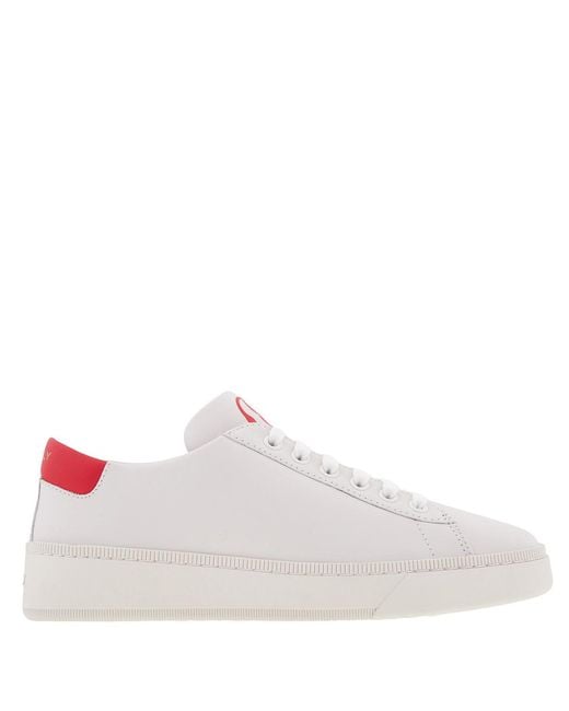 Bally Pink Ryver Leather Low-Top Sneakers, Brand Size 38 Us