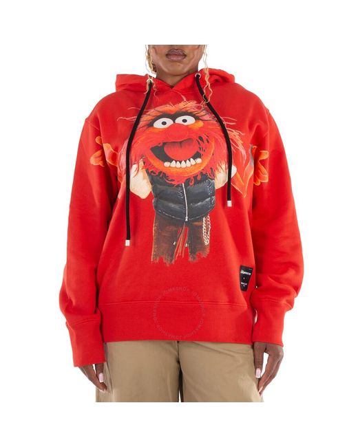 Moncler Red The Muppets Graphic Print Hoodie