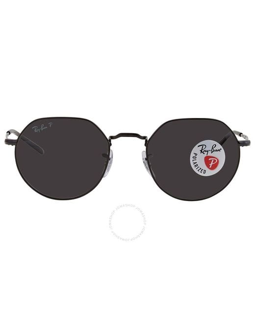 Ray-Ban Black Jack Geometric Sunglasses Rb3565 002/48 51
