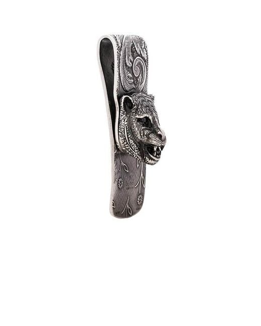 Gucci Multicolor Feline Head Money Clip