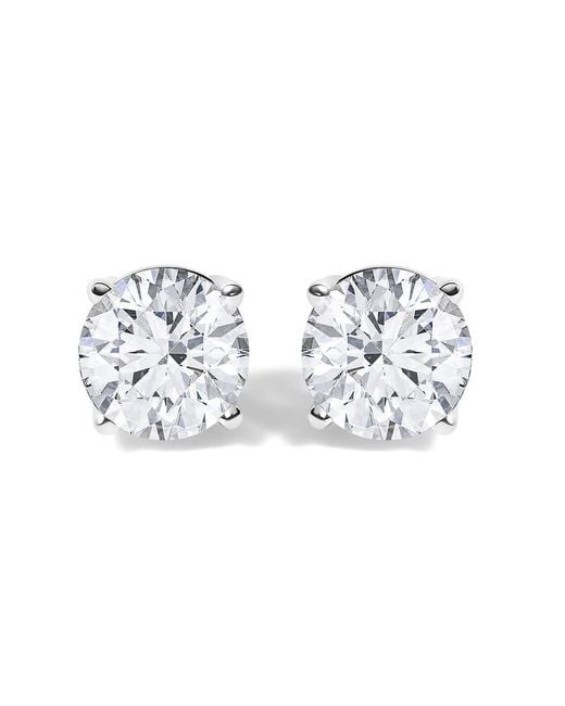 Haus of Brilliance White 14K 1 1/10 Cttw Round Diamond Solitaire Stud Earrings