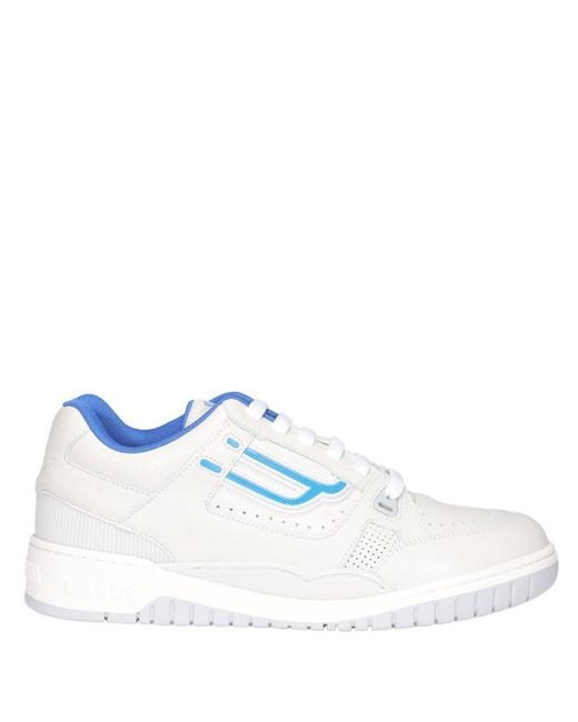 Bally Blue Kuba Retro Leather Sneakers, Brand Size 5 Us for men