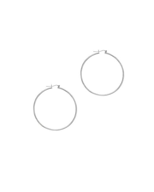 Tresorra Metallic 14K Hoop Earrings