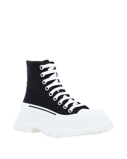 Alexander McQueen Blue Tread Slick Boots, Brand Size 37 Us