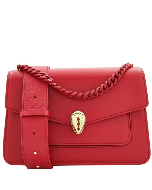BVLGARI Red Serpenti Forever Ladies Crossbody 290766