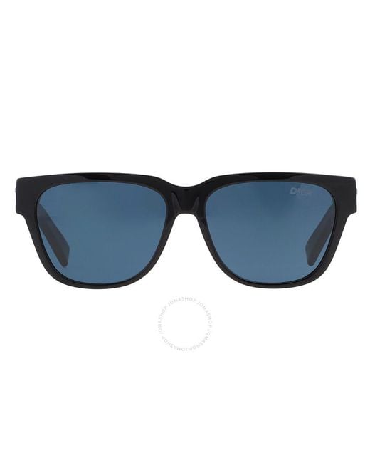 Dior Extrem Blue Square Sunglasses Dm40015i 01a 57 for men