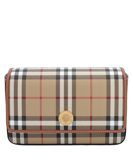 Burberry Natural Archive Check Hampshire Bag