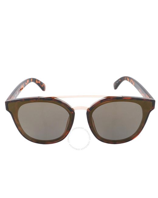 Kenneth Cole Brown Mirror Round Sunglasses Kc2835 63