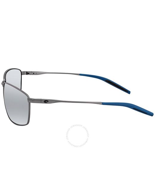 Costa Del Mar Turret Gray Silver Mirror Polarized Polycarbonate Sunglasses Trt 247 Osgp 63 for men